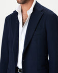 Jacket - Wool/Cashmere - Navy Giabe