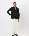 Shirt - Cotton Twill - Black Giabe