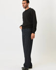 Crew Neck - Wool - Black Giabe