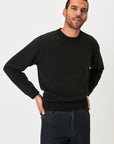 Crew Neck - Wool - Black Giabe