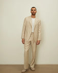 01 - Suit Trousers - Cream Giabe