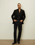 01 - Suit Jacket - Black Giabe