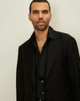 01 - Suit Jacket - Black Giabe