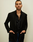 01 - Suit Jacket - Black Giabe