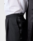 03 - Tuxedo Trousers - Black Giabe