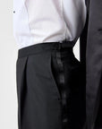 03 - Tuxedo Trousers - Black Giabe