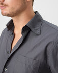 03 - Shirt - Cotton Poplin - Grey Giabe