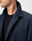 03 - Raglan Car Coat - Navy Giabe