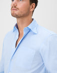 03 - Shirt - Cotton Poplin - Light Blue Giabe