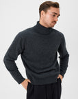 03 - Roll Neck - Wool - Dark Grey Giabe