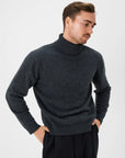 03 - Roll Neck - Wool - Dark Grey Giabe