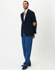 Jacket - Wool/Cashmere - Navy Giabe