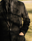 Jacket - Brushed Wool - Black Giabe