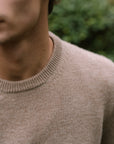 Crew Neck - Wool - Beige Giabe