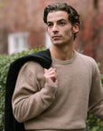 Crew Neck - Wool - Beige Giabe