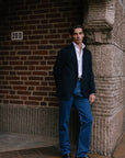 Jacket - Wool/Cashmere - Navy Giabe