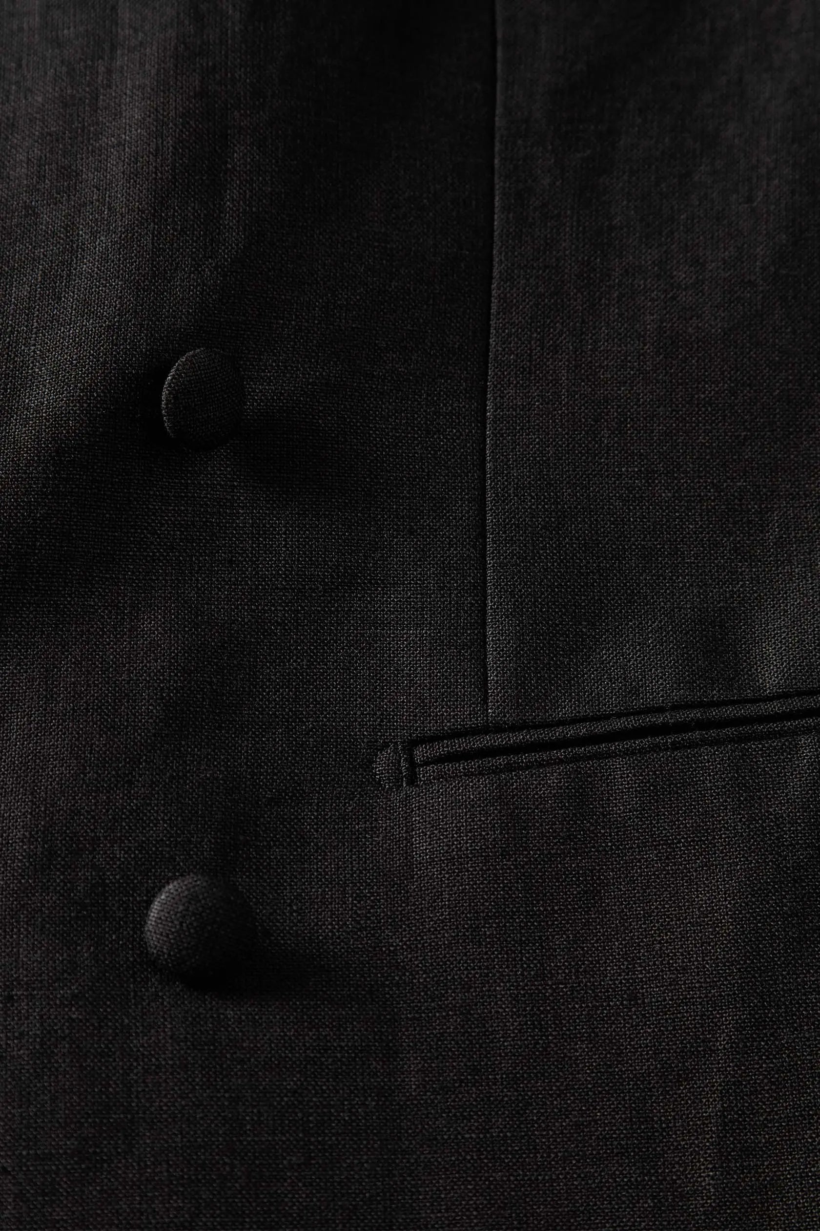 04 - Linen Suit Trousers - Black