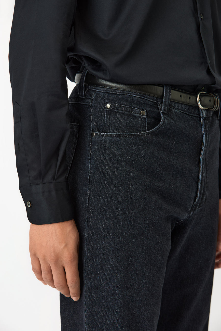 Jeans - Washed - Black