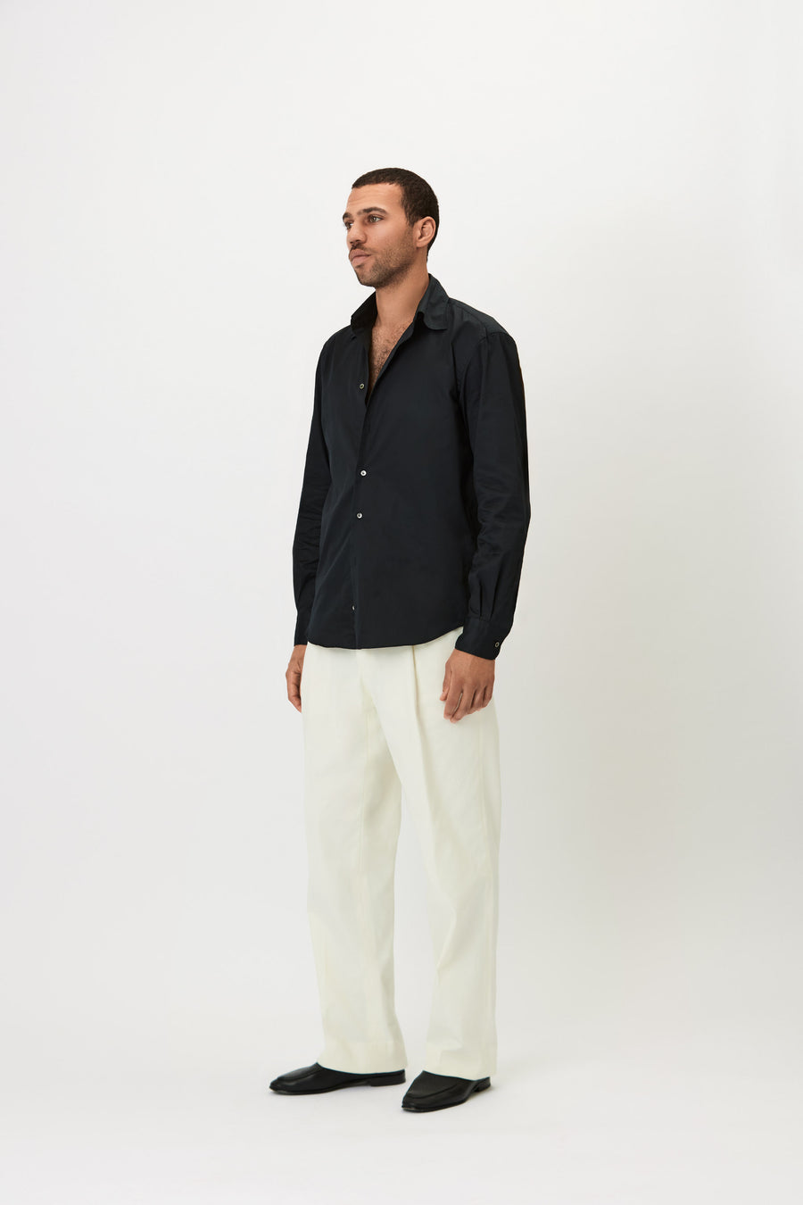 Shirt - Cotton Twill - Black