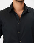 Shirt - Cotton Twill - Black