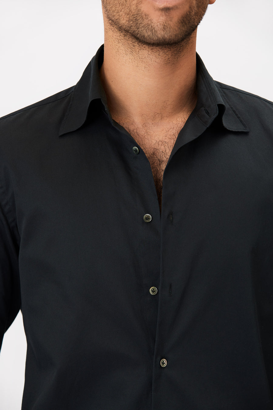 Shirt - Cotton Twill - Black