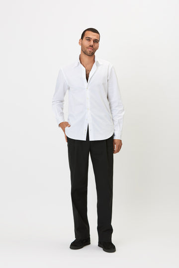 Shirt - Cotton Twill - White