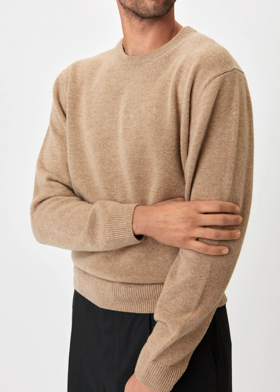 Crew Neck - Wool - Beige Giabe