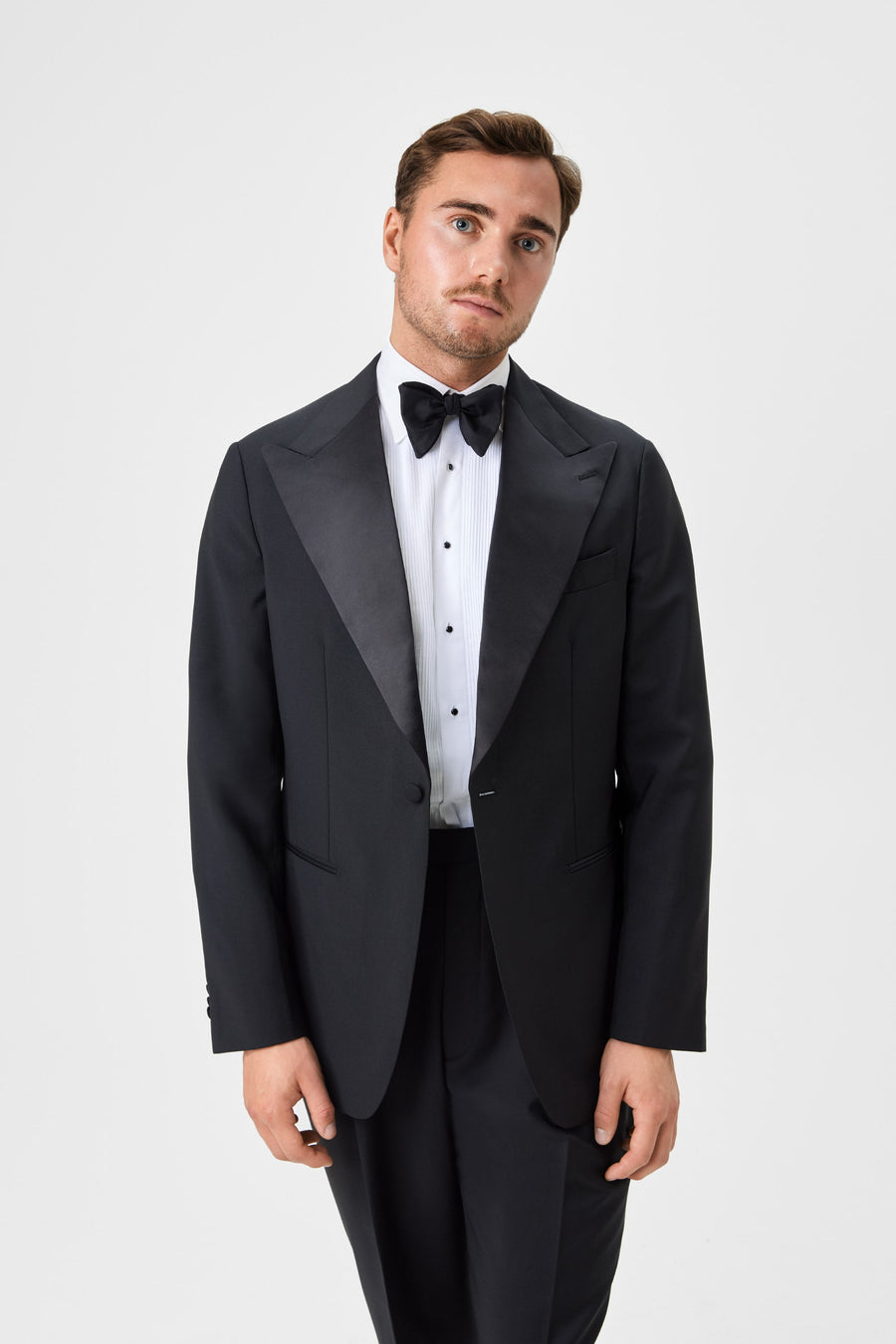 03 - Tuxedo Jacket - Black Giabe
