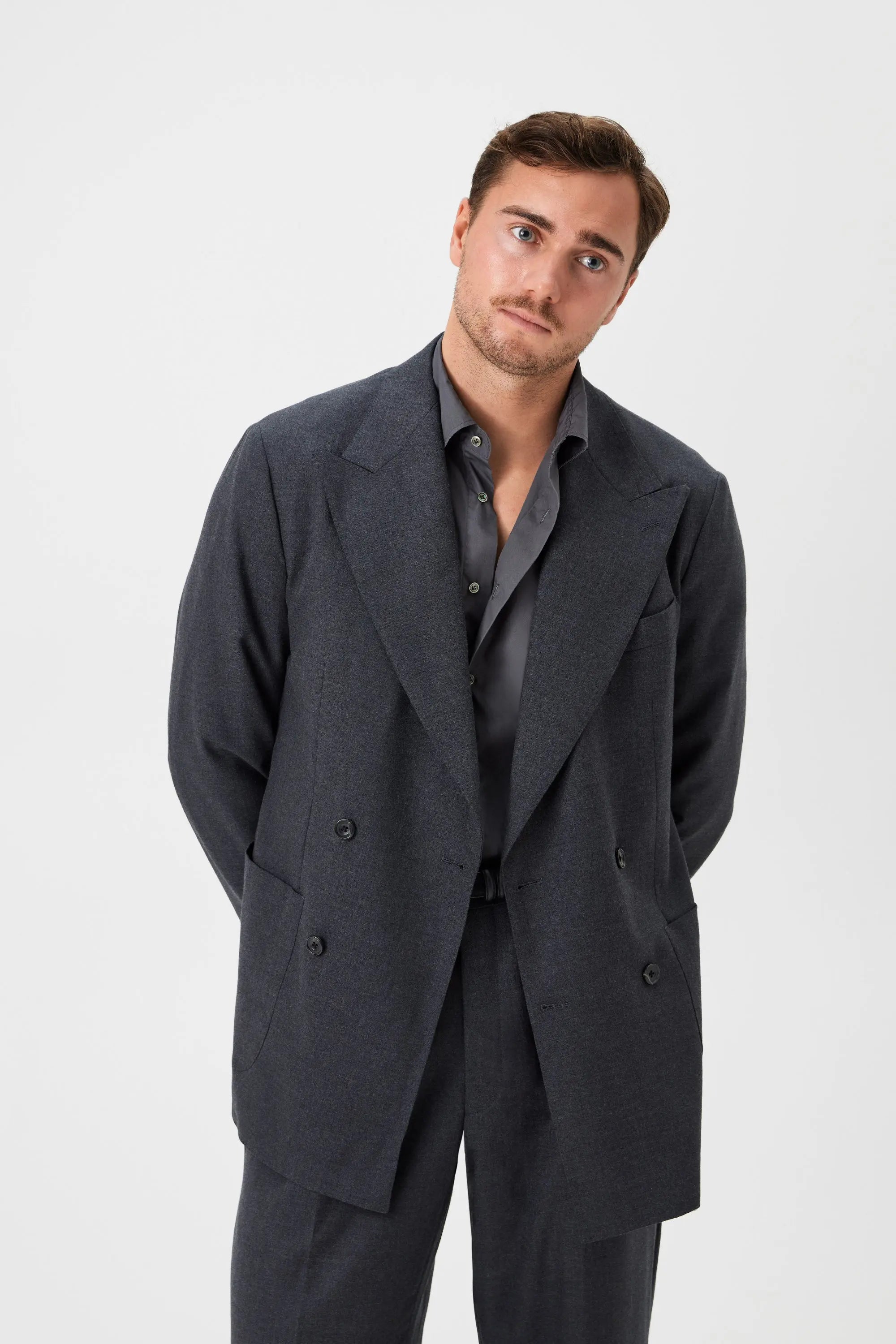 03 - DB Suit Jacket - Dark Grey Giabe