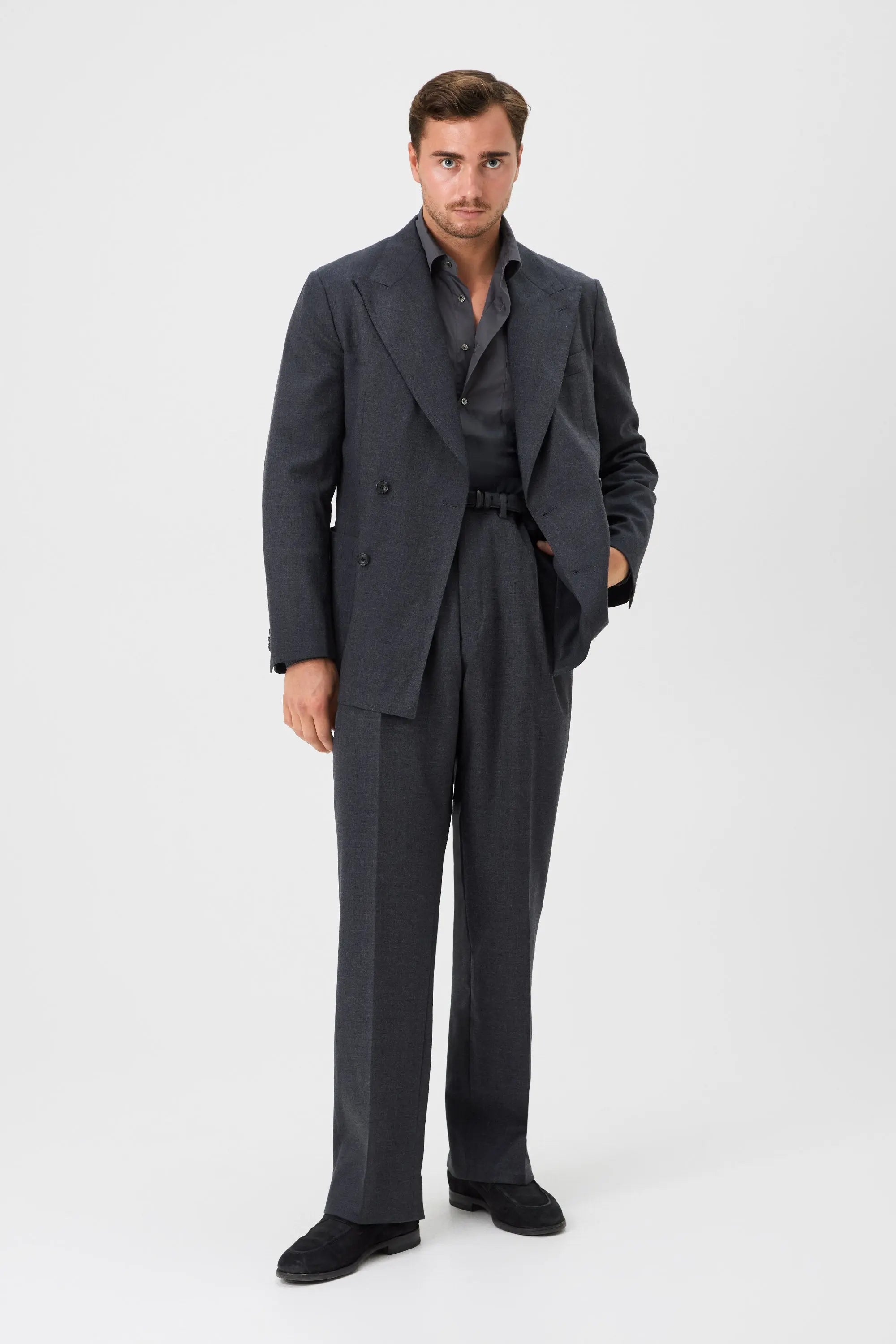 03 - Suit Trousers - Dark Grey Giabe