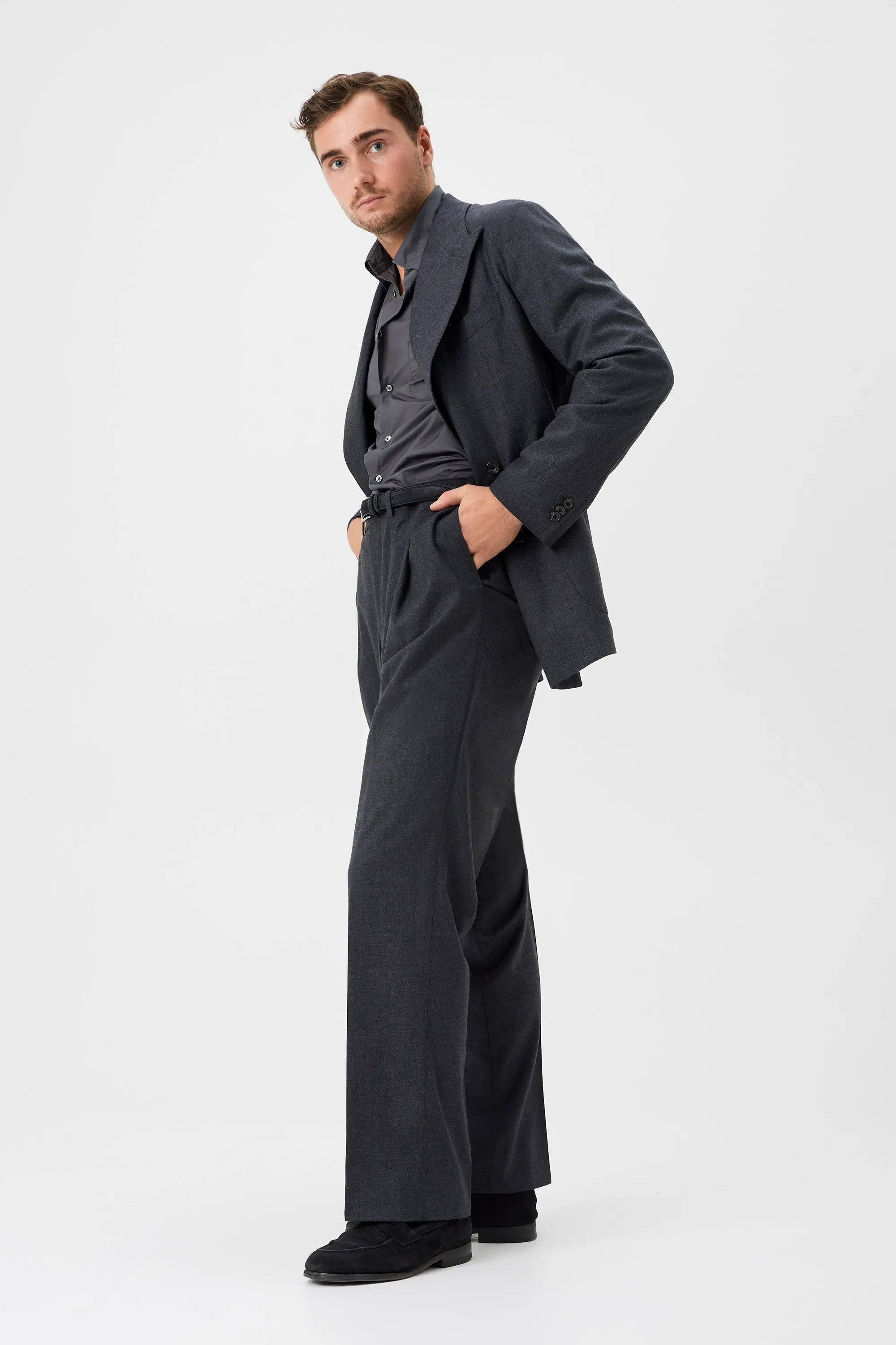 03 - Suit Trousers - Dark Grey Giabe