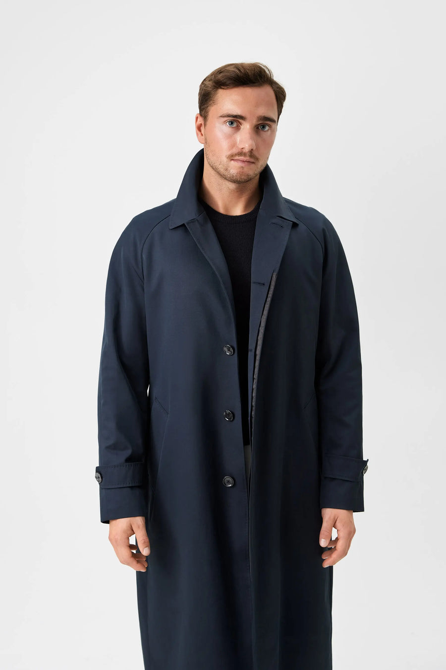 03 - Raglan Car Coat - Navy