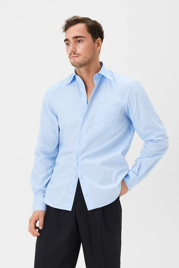 03 - Shirt - Cotton Poplin - Light Blue
