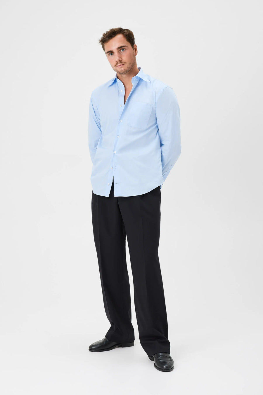 03 - Shirt - Cotton Poplin - Light Blue