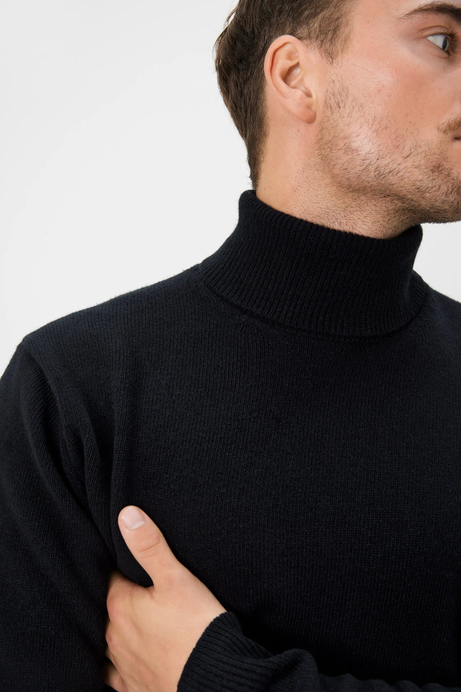 03 - Roll Neck - Wool - Black
