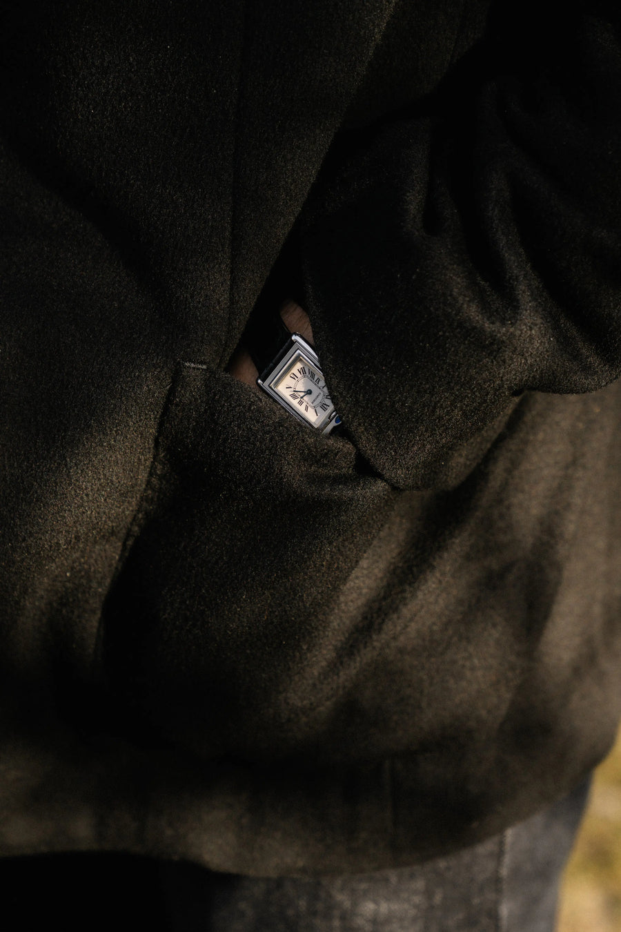 Jacket - Brushed Wool - Black Giabe