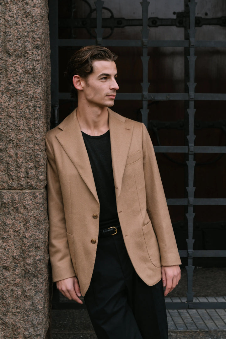 Jacket - Wool/Cashmere - Camel Giabe